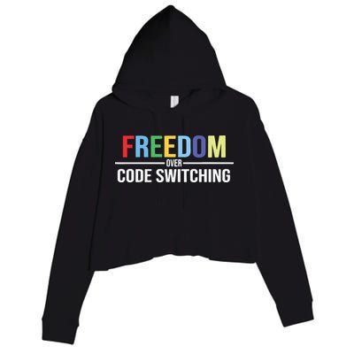 Tabitha Brown Freedom Over Code Switching Crop Fleece Hoodie