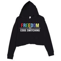 Tabitha Brown Freedom Over Code Switching Crop Fleece Hoodie