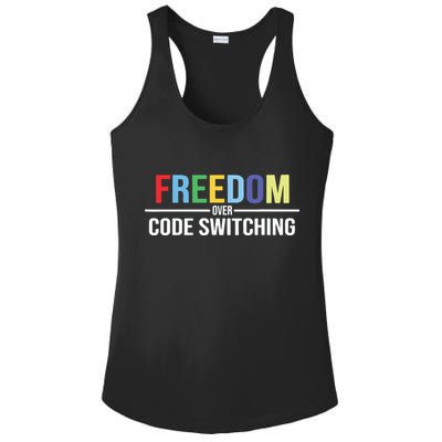 Tabitha Brown Freedom Over Code Switching Ladies PosiCharge Competitor Racerback Tank