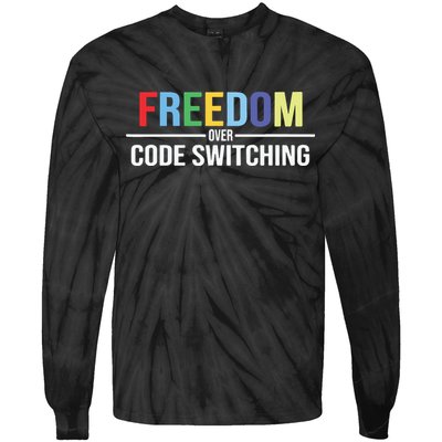 Tabitha Brown Freedom Over Code Switching Tie-Dye Long Sleeve Shirt