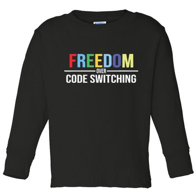 Tabitha Brown Freedom Over Code Switching Toddler Long Sleeve Shirt