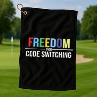 Tabitha Brown Freedom Over Code Switching Golf Towel