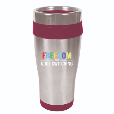 Tabitha Brown Freedom Over Code Switching 16oz Travel Tumbler