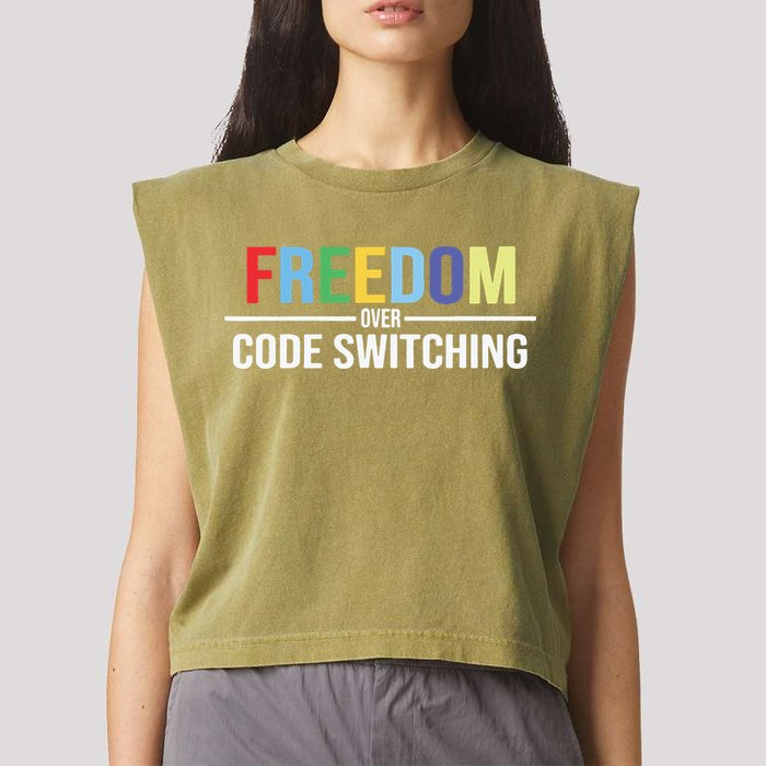 Tabitha Brown Freedom Over Code Switching Garment-Dyed Women's Muscle Tee