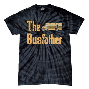 The Busfather Funny Bus Driver Tie-Dye T-Shirt