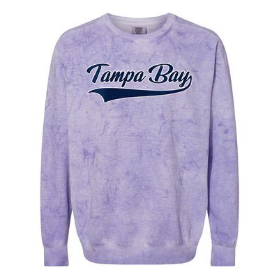 Tampa Bay Florida Throw Back Design Classic Colorblast Crewneck Sweatshirt