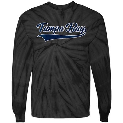 Tampa Bay Florida Throw Back Design Classic Tie-Dye Long Sleeve Shirt