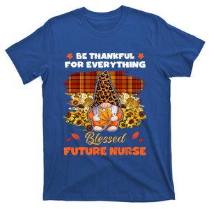 Thankful Blessed Future Nurse Gnome Fall Thanksgiving Great Gift T-Shirt