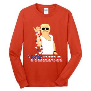 Trump Bae Funny 4th Of July Trump Salt Freedom Tall Long Sleeve T-Shirt