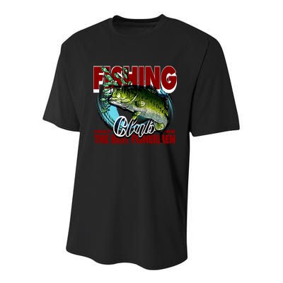 The Best Fishermen Fishing Only Club Youth Performance Sprint T-Shirt