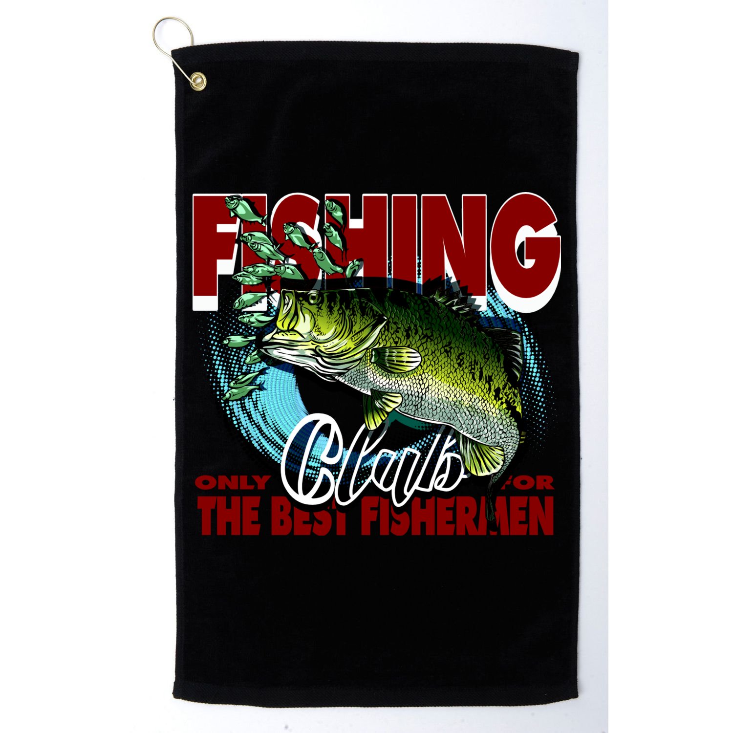 The Best Fishermen Fishing Only Club Golf Towel