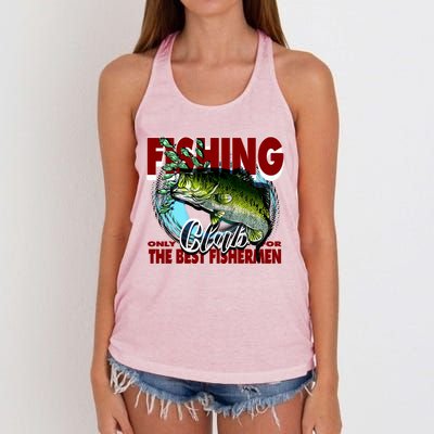 The Best Fishermen Fishing Only Club Women's Knotted Racerback Tank