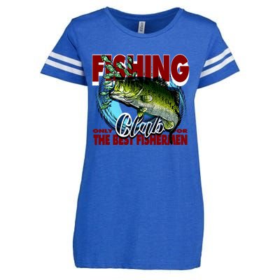 The Best Fishermen Fishing Only Club Enza Ladies Jersey Football T-Shirt