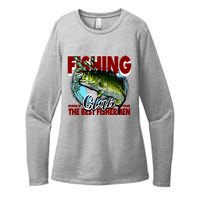 The Best Fishermen Fishing Only Club Womens CVC Long Sleeve Shirt