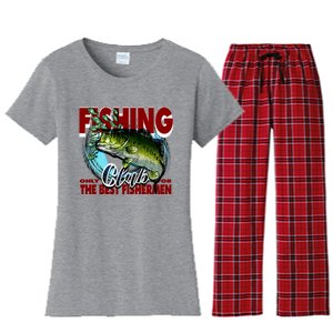 The Best Fishermen Fishing Only Club Women's Flannel Pajama Set