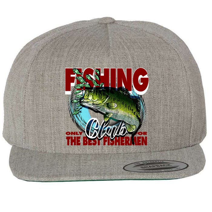 The Best Fishermen Fishing Only Club Wool Snapback Cap