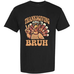 Thanksgiving Bruh Funny Turkey Fall Boy Garment-Dyed Heavyweight T-Shirt