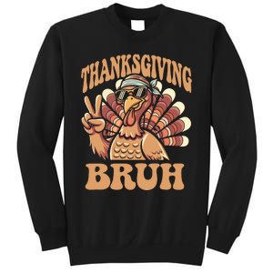 Thanksgiving Bruh Funny Turkey Fall Boy Sweatshirt