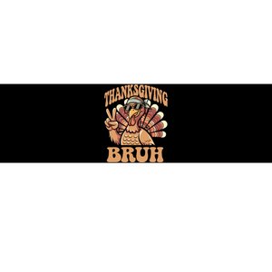 Thanksgiving Bruh Funny Turkey Fall Boy Bumper Sticker