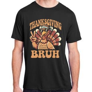 Thanksgiving Bruh Funny Turkey Fall Boy Adult ChromaSoft Performance T-Shirt