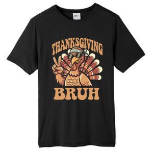 Thanksgiving Bruh Funny Turkey Fall Boy Tall Fusion ChromaSoft Performance T-Shirt