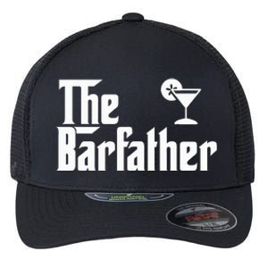 The Bar Father Funny Bartender Barman Flexfit Unipanel Trucker Cap