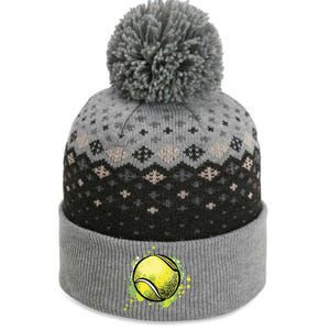 Tennis Ball For Sports And Tennis Lover For Christmas The Baniff Cuffed Pom Beanie