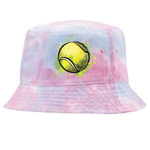 Tennis Ball For Sports And Tennis Lover For Christmas Tie-Dyed Bucket Hat