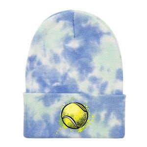 Tennis Ball For Sports And Tennis Lover For Christmas Tie Dye 12in Knit Beanie