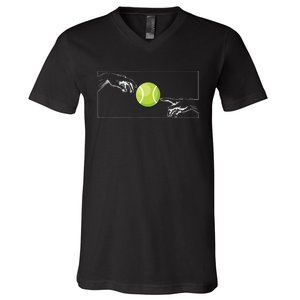 Tennis Ball For Tennis Player Tennis Player To Tennis V-Neck T-Shirt