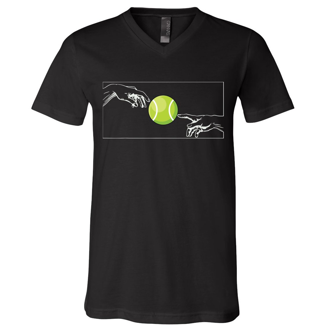 Tennis Ball For Tennis Player Tennis Player To Tennis V-Neck T-Shirt