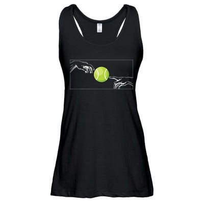 Tennis Ball For Tennis Player Tennis Player To Tennis Ladies Essential Flowy Tank