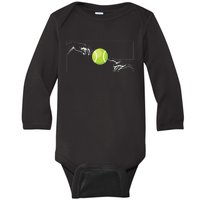 Tennis Ball For Tennis Player Tennis Player To Tennis Baby Long Sleeve Bodysuit