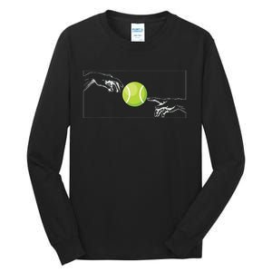 Tennis Ball For Tennis Player Tennis Player To Tennis Tall Long Sleeve T-Shirt