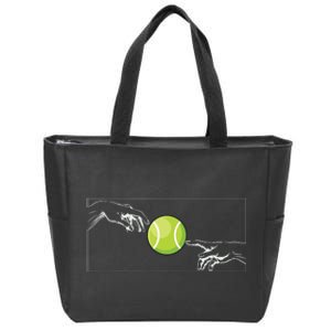 Tennis Ball For Tennis Player Tennis Player To Tennis Zip Tote Bag