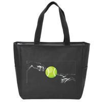 Tennis Ball For Tennis Player Tennis Player To Tennis Zip Tote Bag