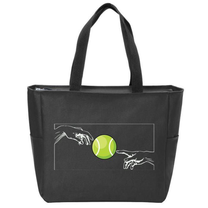 Tennis Ball For Tennis Player Tennis Player To Tennis Zip Tote Bag