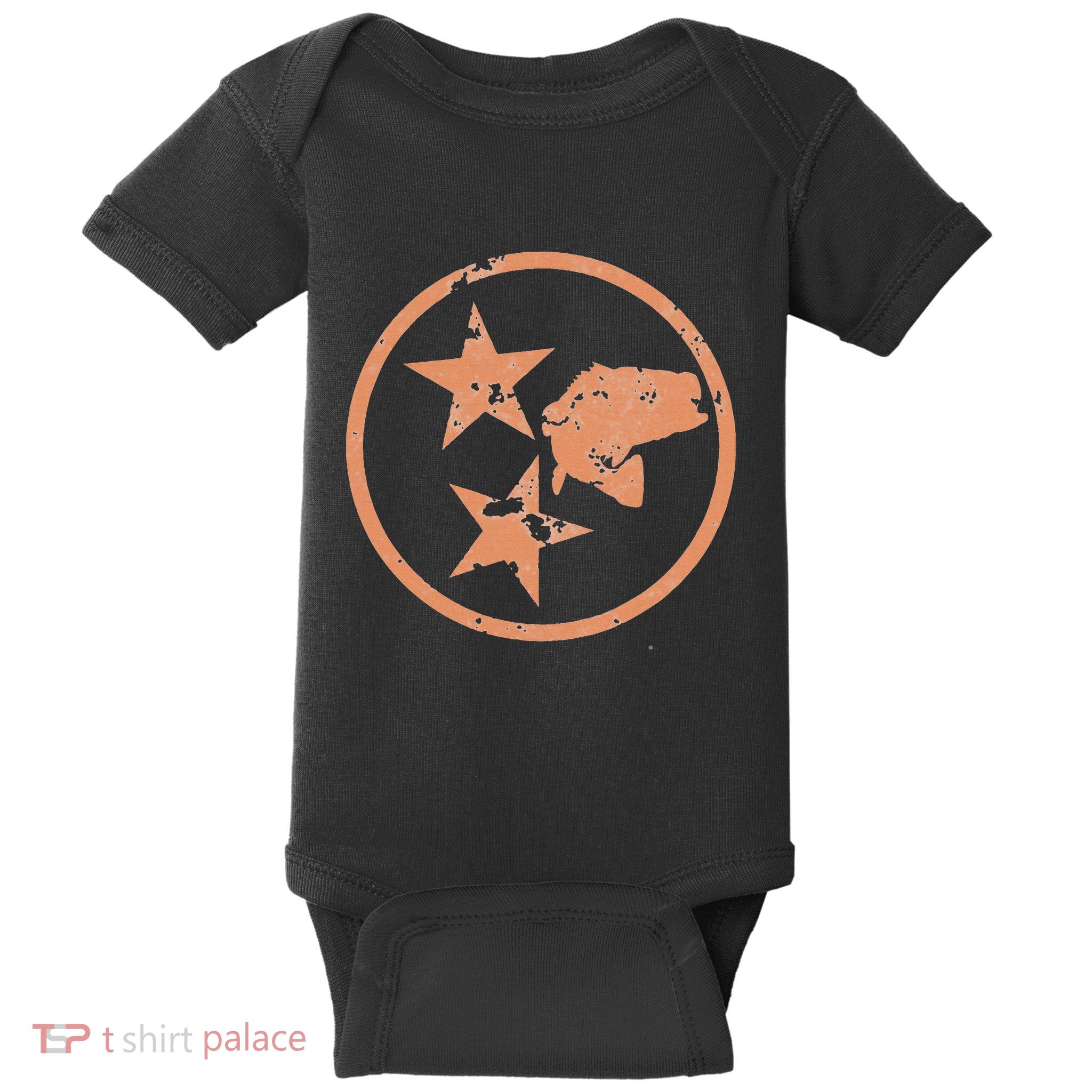 Tennessee Bass Fishing Baby Bodysuit