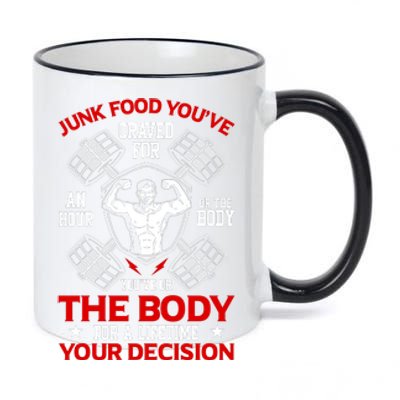 The Body For A Lifetime: Your Decision 11oz Black Color Changing Mug