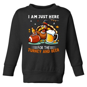 Turkey Beer Football Toddler Sweatshirt