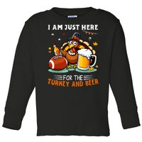 Turkey Beer Football Toddler Long Sleeve Shirt