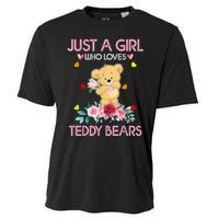 Teddy Bear For Women Just A Who Loves Teddy Cooling Performance Crew T-Shirt