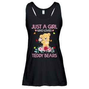 Teddy Bear For Women Just A Who Loves Teddy Ladies Essential Flowy Tank