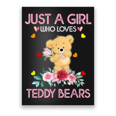 Teddy Bear For Women Just A Who Loves Teddy Poster