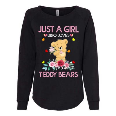 Teddy Bear For Women Just A Who Loves Teddy Womens California Wash Sweatshirt