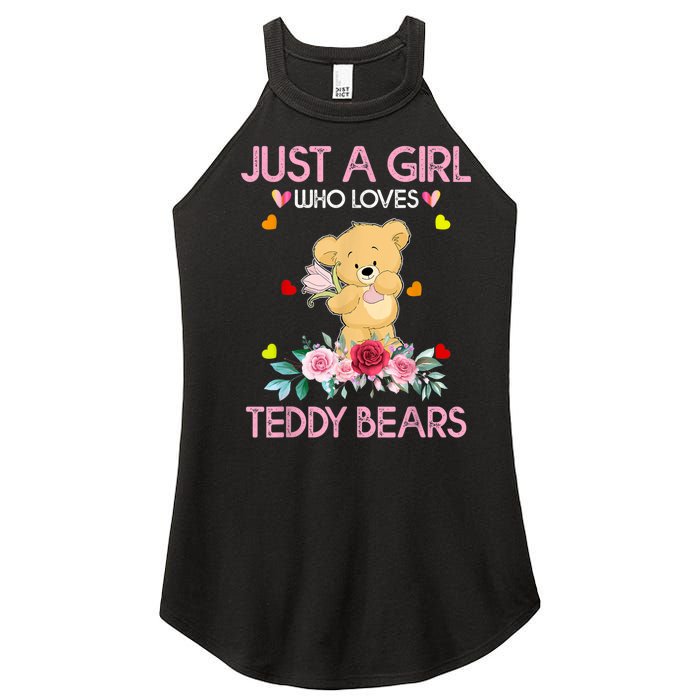 Teddy Bear For Women Just A Who Loves Teddy Women's Perfect Tri Rocker Tank