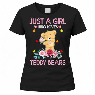 Teddy Bear For Women Just A Who Loves Teddy Women's T-Shirt