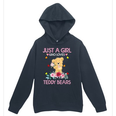 Teddy Bear For Women Just A Who Loves Teddy Urban Pullover Hoodie