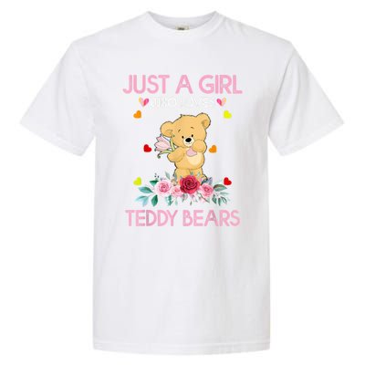 Teddy Bear For Women Just A Who Loves Teddy Garment-Dyed Heavyweight T-Shirt