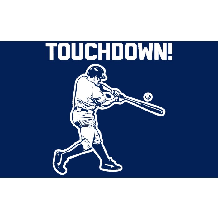 Touchdown Baseball funny saying sarcastic novelty Bumper Sticker